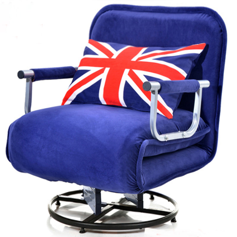 Chaise rembourrée de couleur de couleur raboteur de swivel moderne avec oreiller avec oreiller