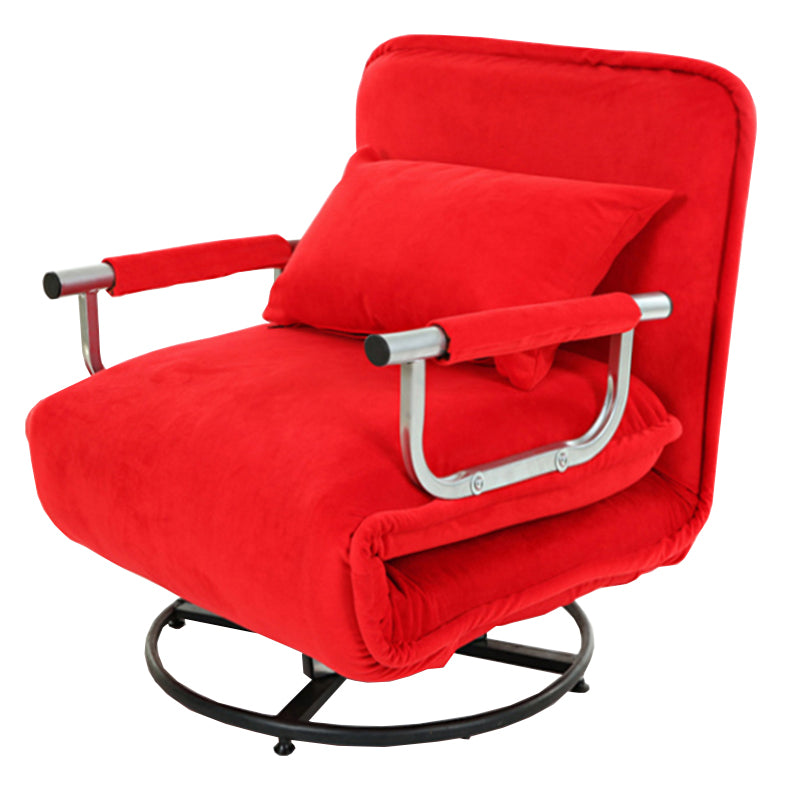 Chaise rembourrée de couleur de couleur raboteur de swivel moderne avec oreiller avec oreiller