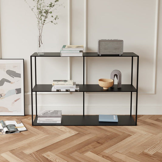 Libreria moderna di deposito in metallo aperto in metallo con scaffali