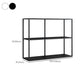 Modern Metal Open Storage Bookcase Black / White Bookshelf with Shelves