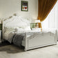 Victorian Standard Bed Solid Wood White Panel Bed with Headboard Clearhalo 'Bedroom Furniture' 'Beds' 'furn' 'furn_beds' 'Furniture' 7531178