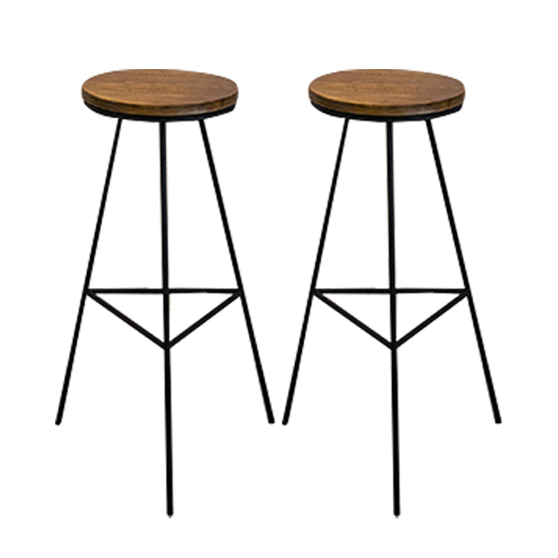 Set tavolo da bar rettangolare industriale Set tavolo da bar in legno marrone da 1/2/7 pezzi