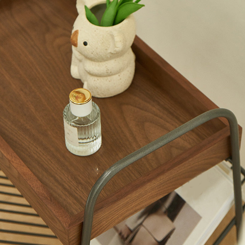 Modern Side Table Solid Wood Accent Side Table with Tray Top Clearhalo 'Coffee & Accent Tables' 'End & Side Tables' 'end_side_tables' 'furn' 'furn_end_side_tables' 'Furniture' 'Living Room Furniture' 7531338