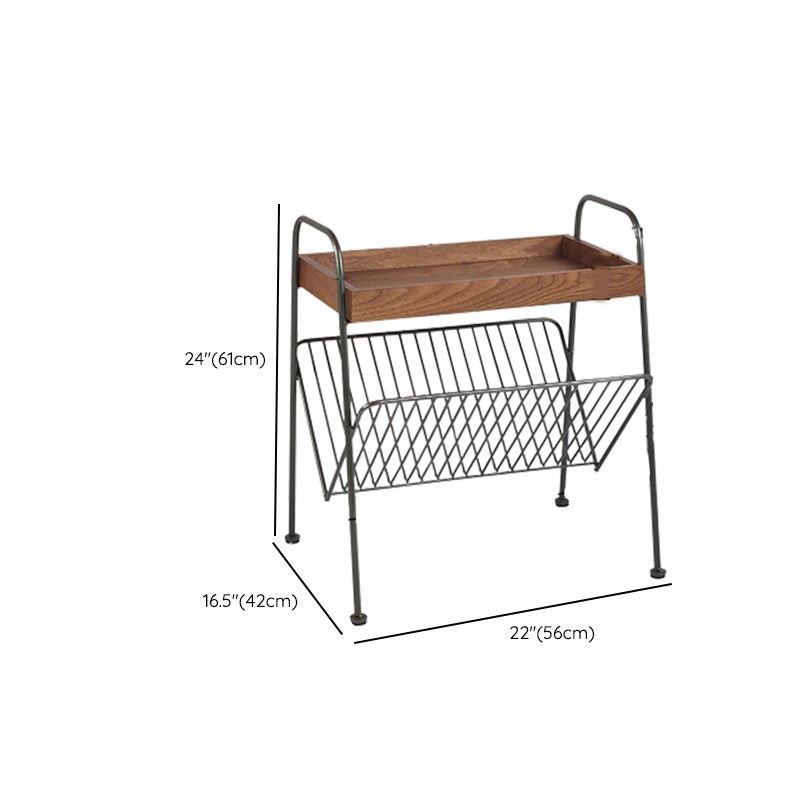 Modern Side Table Solid Wood Accent Side Table with Tray Top Clearhalo 'Coffee & Accent Tables' 'End & Side Tables' 'end_side_tables' 'furn' 'furn_end_side_tables' 'Furniture' 'Living Room Furniture' 7531342