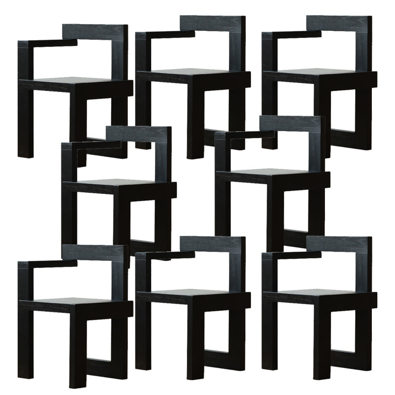 Eetkamerarm eetkamerstoel huis open rug eetkamerstoel