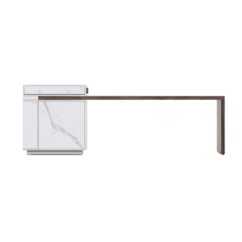 Extendable Rectangle Dining Table Wood Frame Dining Table for Dining Room