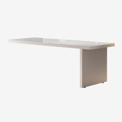 Rectangle Stone Top Dining Table Extendable Dining Table for Dining Room