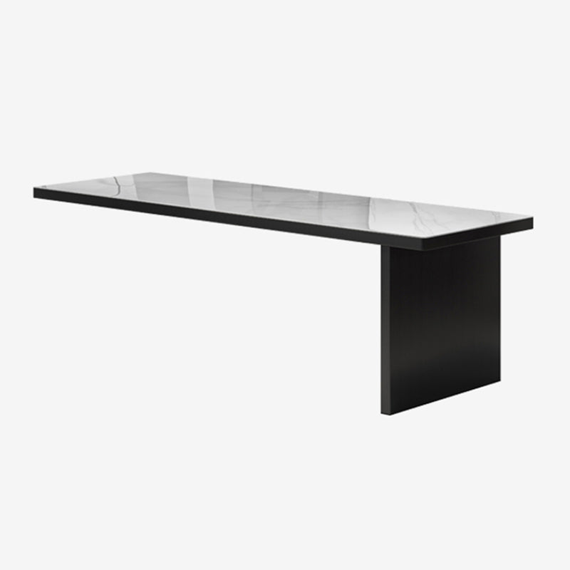 Rectangle Stone Top Dining Table Extendable Dining Table for Dining Room