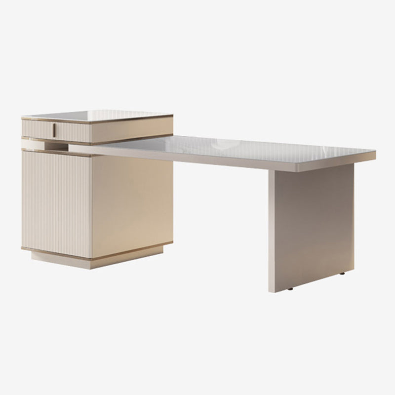 Rectangle Stone Top Dining Table Extendable Dining Table for Dining Room