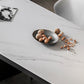 Rectangle Stone Top Dining Table Extendable Dining Table for Dining Room