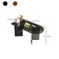 Modern Tempered Glass Dining Table Glass Base for Dining Room Clearhalo 'Dining Tables & Seating' 'Dining Tables' 'dining_table' 'furn' 'furn_dining_table' 'Furniture' 'Kitchen & Dining Furniture' 7531528