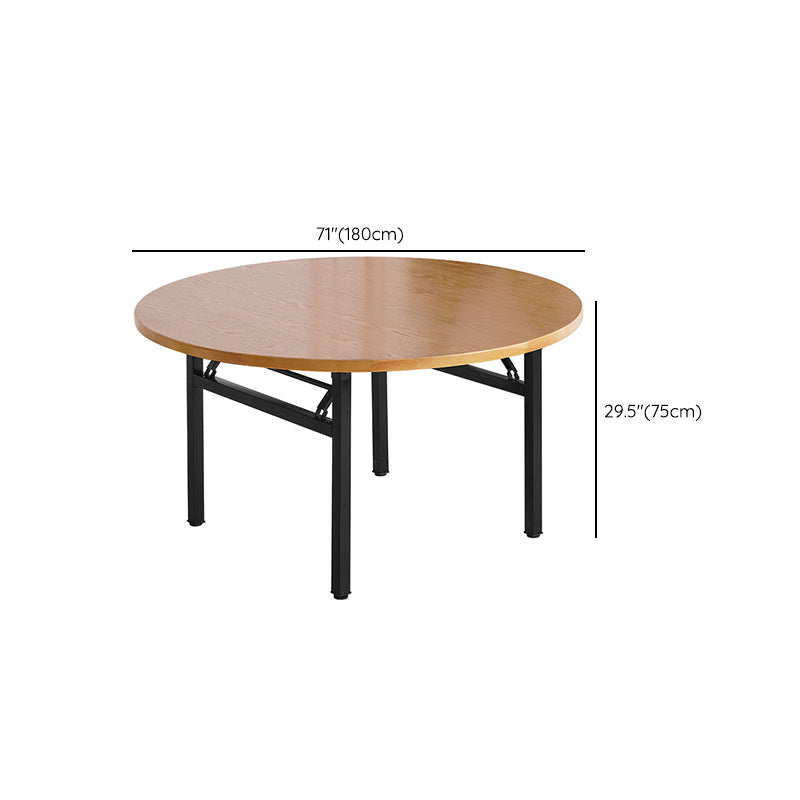 Round Folding Table Tripod Base Dining Table for Kitchen Dining Room