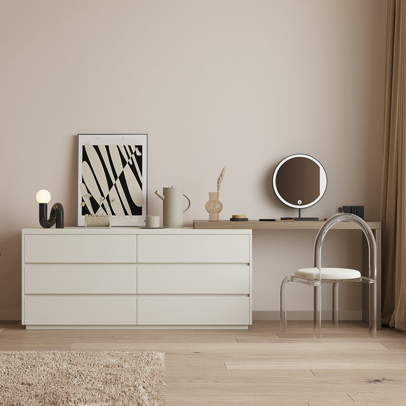 Modern With Drawer Solid Wood Lighted Mirror Bedroom Make-up Vanity Clearhalo 'Bedroom Furniture' 'furn' 'furn_makeup_vanities' 'Furniture' 'Makeup Vanities' 'makeup_vanities' 7532892