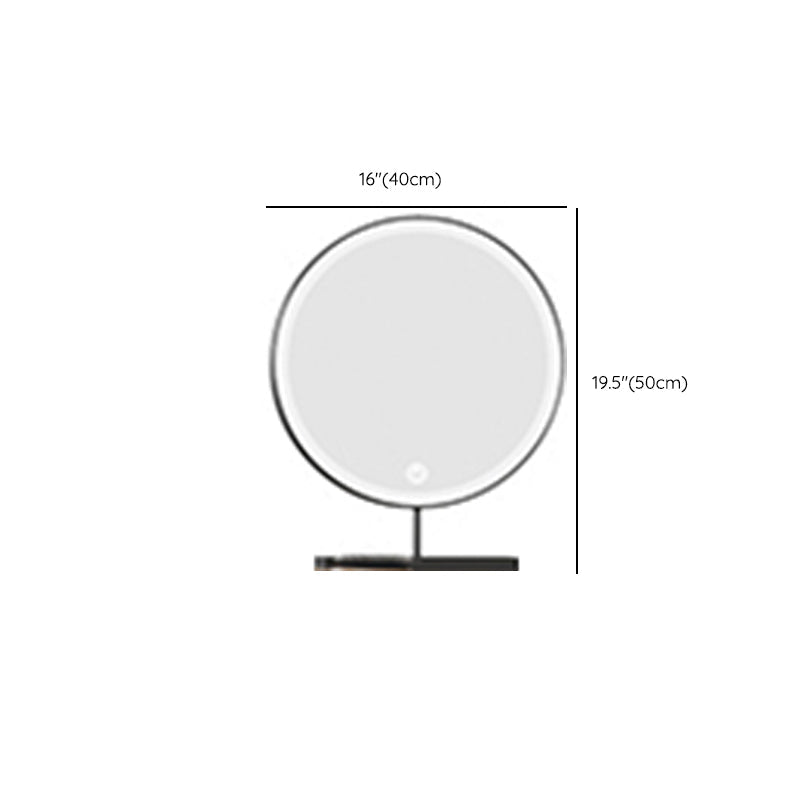 Modern With Drawer Solid Wood Lighted Mirror Bedroom Make-up Vanity Clearhalo 'Bedroom Furniture' 'furn' 'furn_makeup_vanities' 'Furniture' 'Makeup Vanities' 'makeup_vanities' 7532909