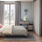 Contemporary Gray Lighted Mirror Bedroom Wood With Drawer Dressing Table