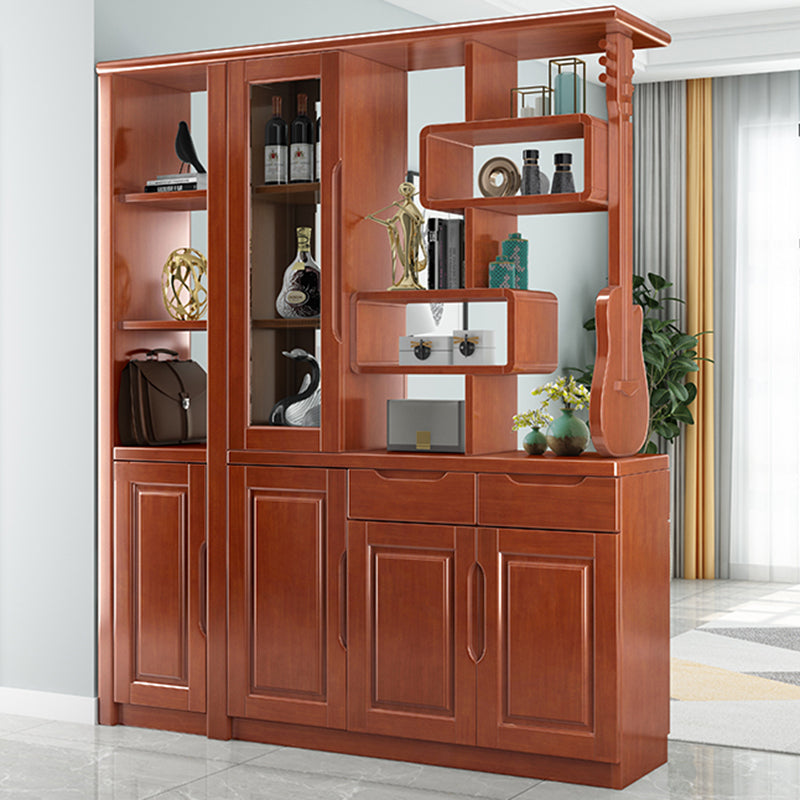 Solid Wood Cabinet 14.96" Wide Accent Cabinet with Drawers and Shelves Clearhalo 'Cabinets & Chests' 'cabinets_chests' 'furn' 'furn_cabinets_chests' 'Furniture' 'Living Room Furniture' 7532951