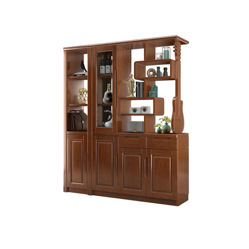 Solid Wood Cabinet 14.96" Wide Accent Cabinet with Drawers and Shelves Clearhalo 'Cabinets & Chests' 'cabinets_chests' 'furn' 'furn_cabinets_chests' 'Furniture' 'Living Room Furniture' 7532964