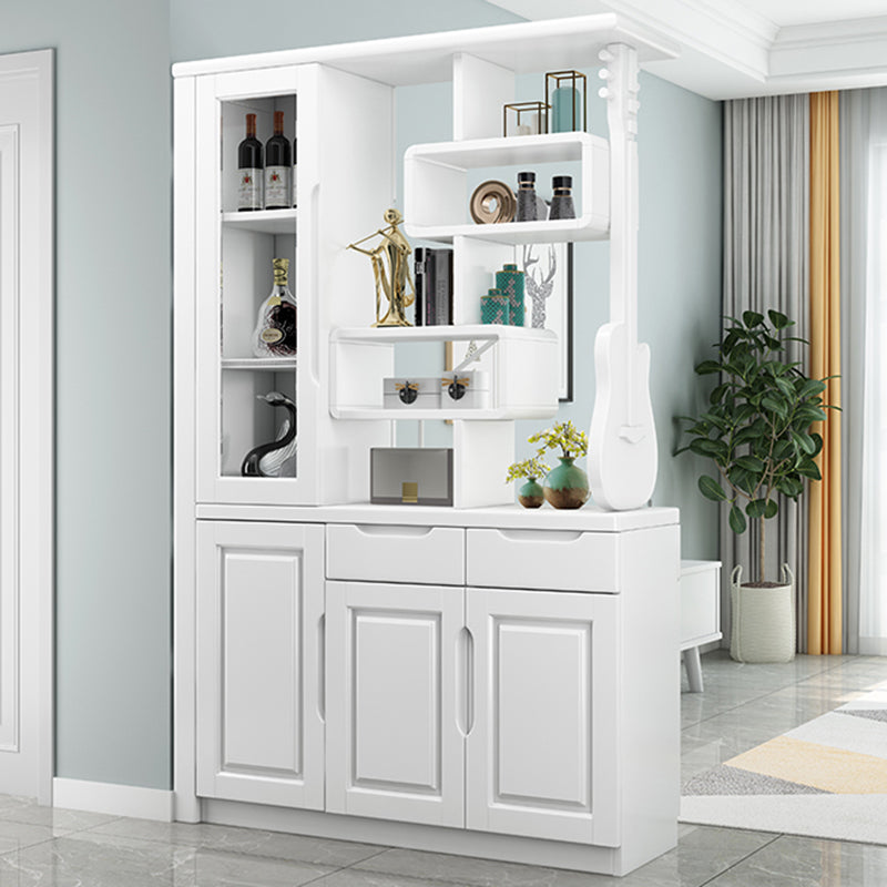 Contemporaneo da 14,96 "Accente di legno di ampio mobile con cassetti