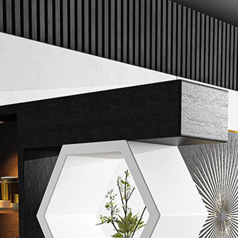 Contemporary 1-Door 78.74" H Cabinet Wooden Accent Chest with Shelf Clearhalo 'Cabinets & Chests' 'cabinets_chests' 'furn' 'furn_cabinets_chests' 'Furniture' 'Living Room Furniture' 7532991