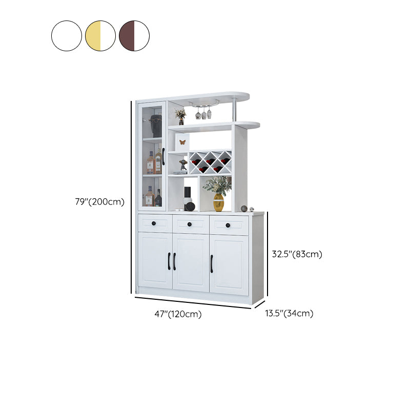 Modern 78.74" H Cabinet with Door Wooden Accent Cabinet with Drawer Clearhalo 'Cabinets & Chests' 'cabinets_chests' 'furn' 'furn_cabinets_chests' 'Furniture' 'Living Room Furniture' 7533028