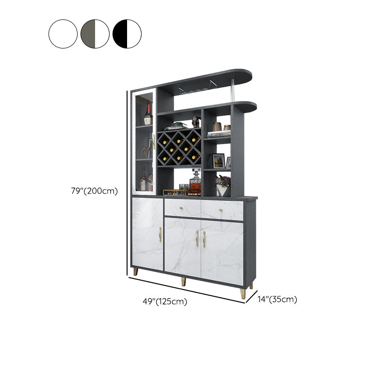 Modern 78.74" H Cabinet with Door Wooden Accent Cabinet with Drawer Clearhalo 'Cabinets & Chests' 'cabinets_chests' 'furn' 'furn_cabinets_chests' 'Furniture' 'Living Room Furniture' 7533029