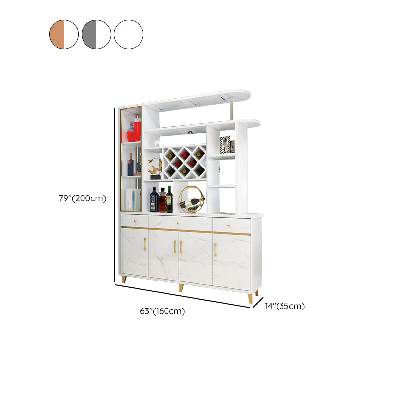 Modern 78.74" H Cabinet with Door Wooden Accent Cabinet with Drawer Clearhalo 'Cabinets & Chests' 'cabinets_chests' 'furn' 'furn_cabinets_chests' 'Furniture' 'Living Room Furniture' 7533030
