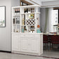 Contemporary Solid Wood Cabinet 78.74" H Accent Cabinet with Drawer and Door