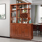 Contemporary Solid Wood Cabinet 78.74" H Accent Cabinet with Drawer and Door
