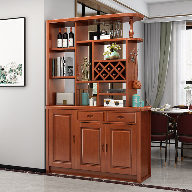 Contemporary Solid Wood Cabinet 78.74" H Accent Cabinet with Drawer and Door