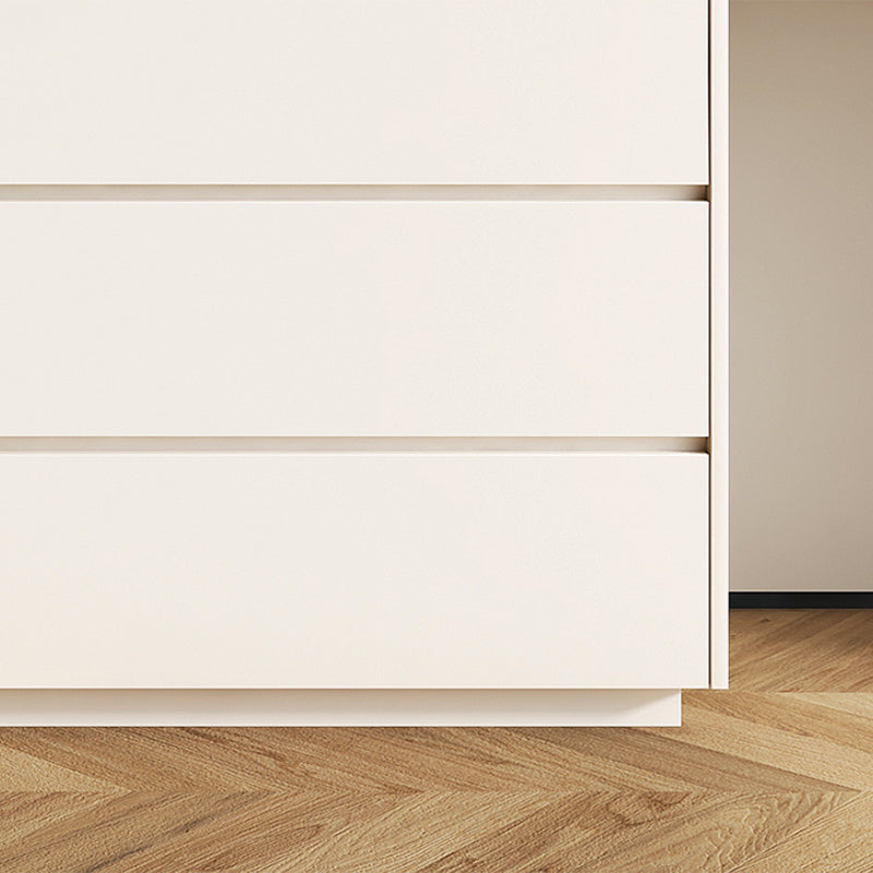 Contemporary Bedroom With Drawer White Solid Wood Lighted Mirror Dressing Table