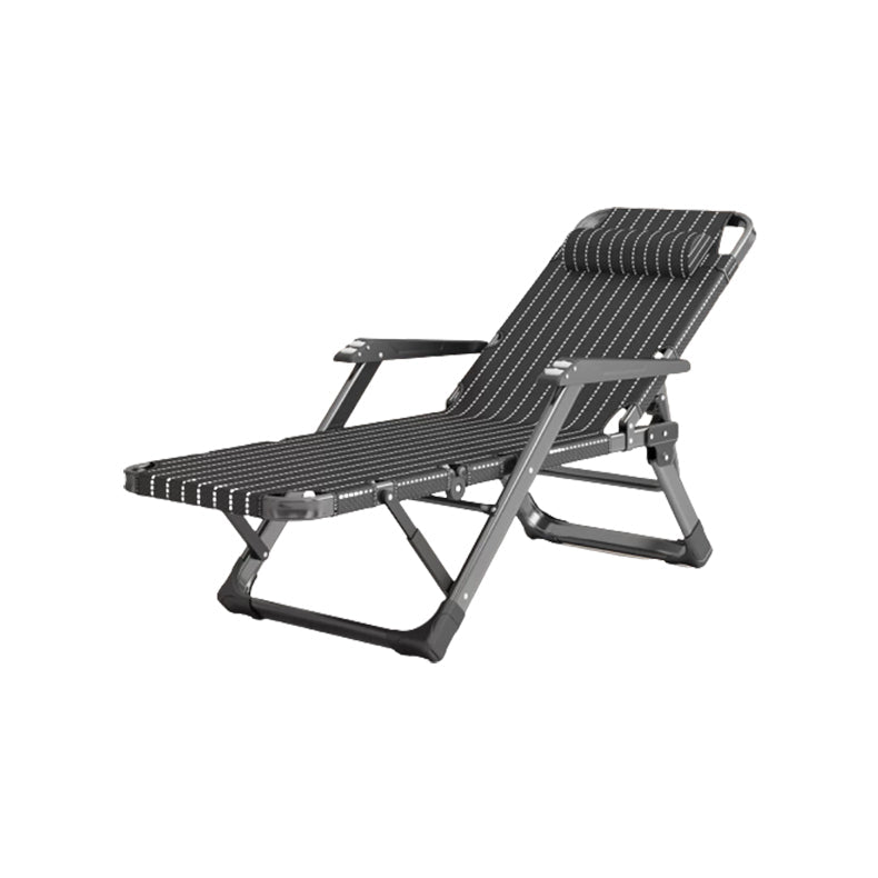 Reclinabile standard interno contemporaneo con movimento del piede indipendente e base metallica