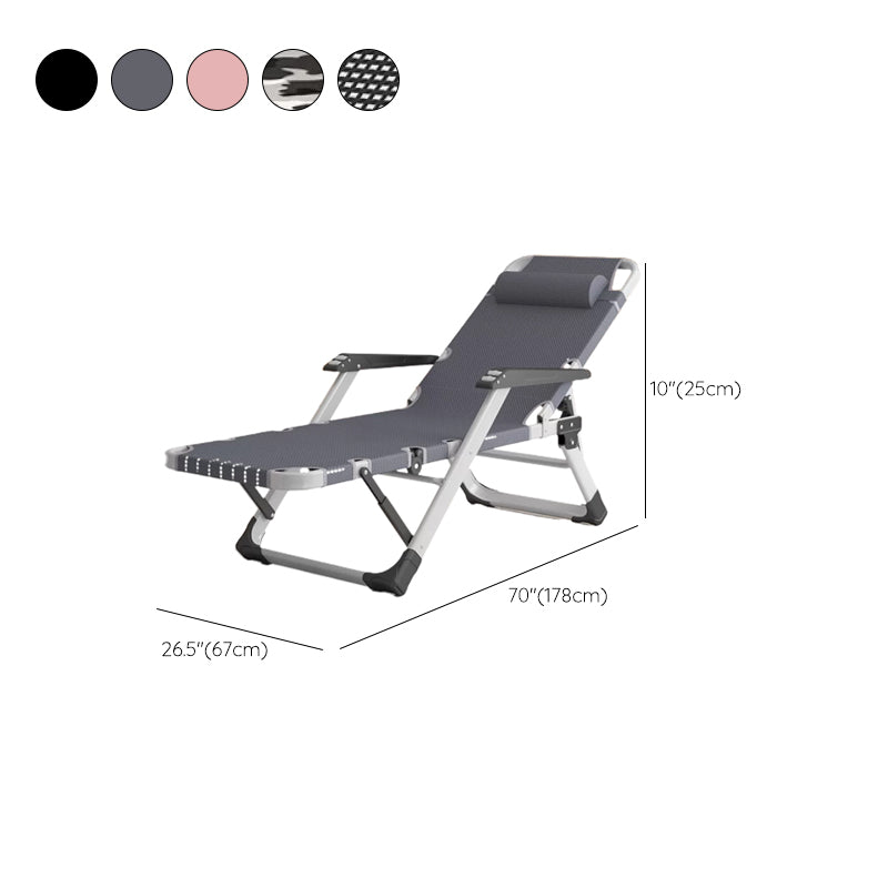 Reclinabile standard interno contemporaneo con movimento del piede indipendente e base metallica