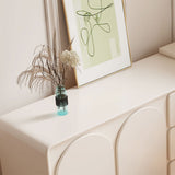 White Contemporary Wood Mirror Bedroom With Drawer Dressing Table
