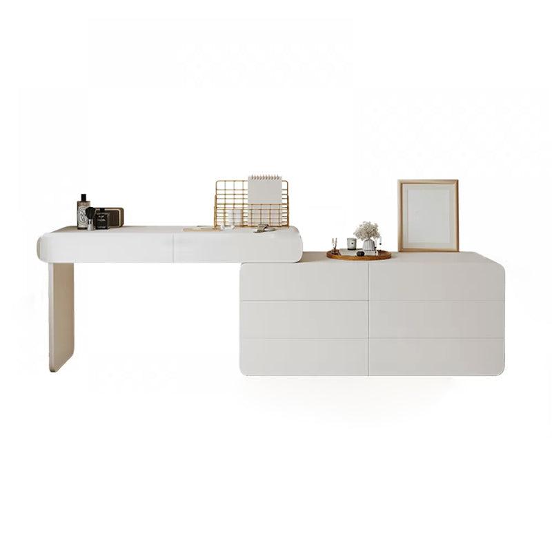 Contemporary Solid Wood With Drawer Lighted Mirror Bedroom Make-up Vanity