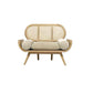 Tropical Corduroy Sofa in Solid Wood Linen Sofa for Living Room