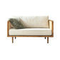 Tropical Corduroy Sofa in Solid Wood Linen Sofa for Living Room