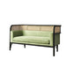 Tropical Corduroy Sofa in Solid Wood Linen Sofa for Living Room