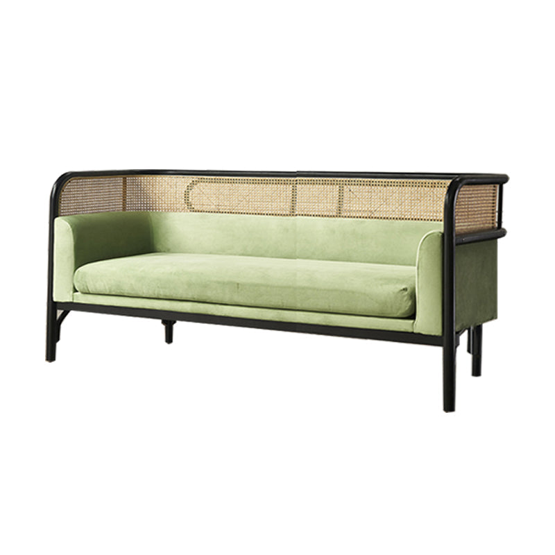 Tropical Corduroy Sofa in Solid Wood Linen Sofa for Living Room
