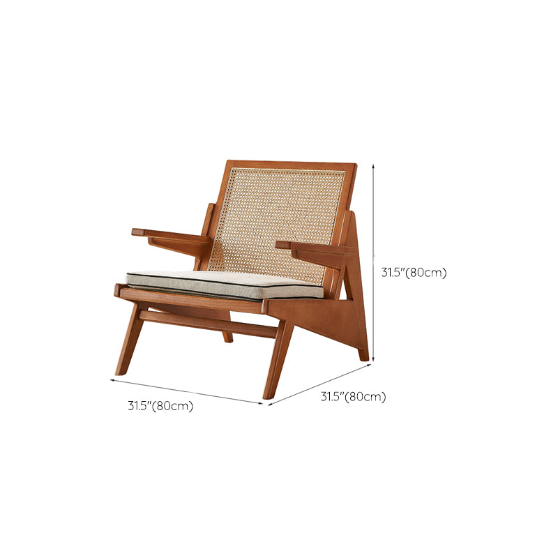 Tropical Corduroy Sofa in Solid Wood Linen Sofa for Living Room