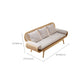 Tropical Corduroy Sofa in Solid Wood Linen Sofa for Living Room