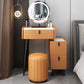 Contemporary Vanity Dressing Table Set with Mirror and Stool