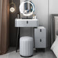 Contemporary Vanity Dressing Table Set with Mirror and Stool