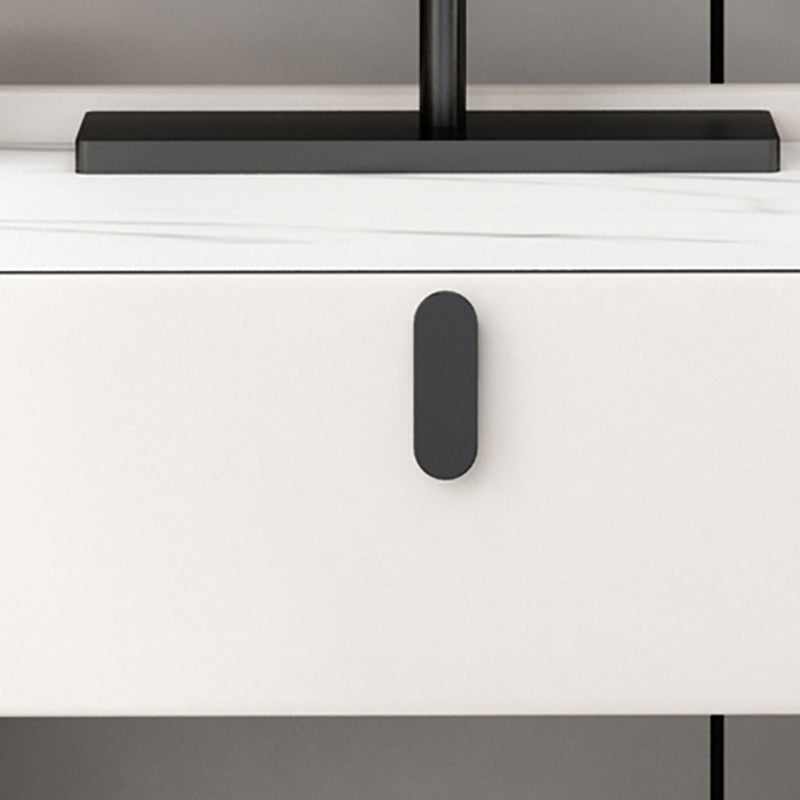 Contemporary Vanity Dressing Table Set with Mirror and Stool