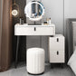 Contemporary Vanity Dressing Table Set with Mirror and Stool