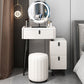 Contemporary Vanity Dressing Table Set with Mirror and Stool