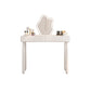 Contemporary White Wooden Vanity Dressing Table with 2 Drawers