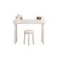 Contemporary White Wooden Vanity Dressing Table with 2 Drawers