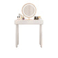 Contemporary White Wooden Vanity Dressing Table with 2 Drawers