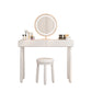 Contemporary White Wooden Vanity Dressing Table with 2 Drawers