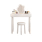 Contemporary White Wooden Vanity Dressing Table with 2 Drawers